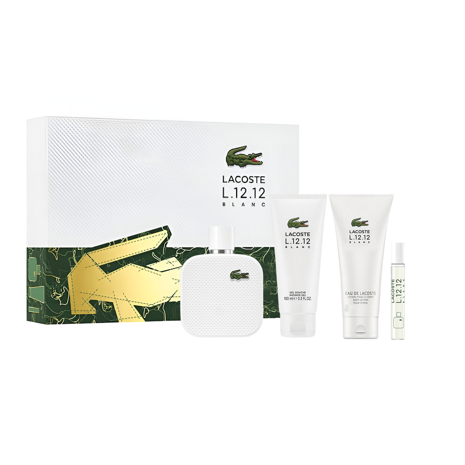 LACOSTE Blanc Pure EDT Set for Men | My Perfume Shop