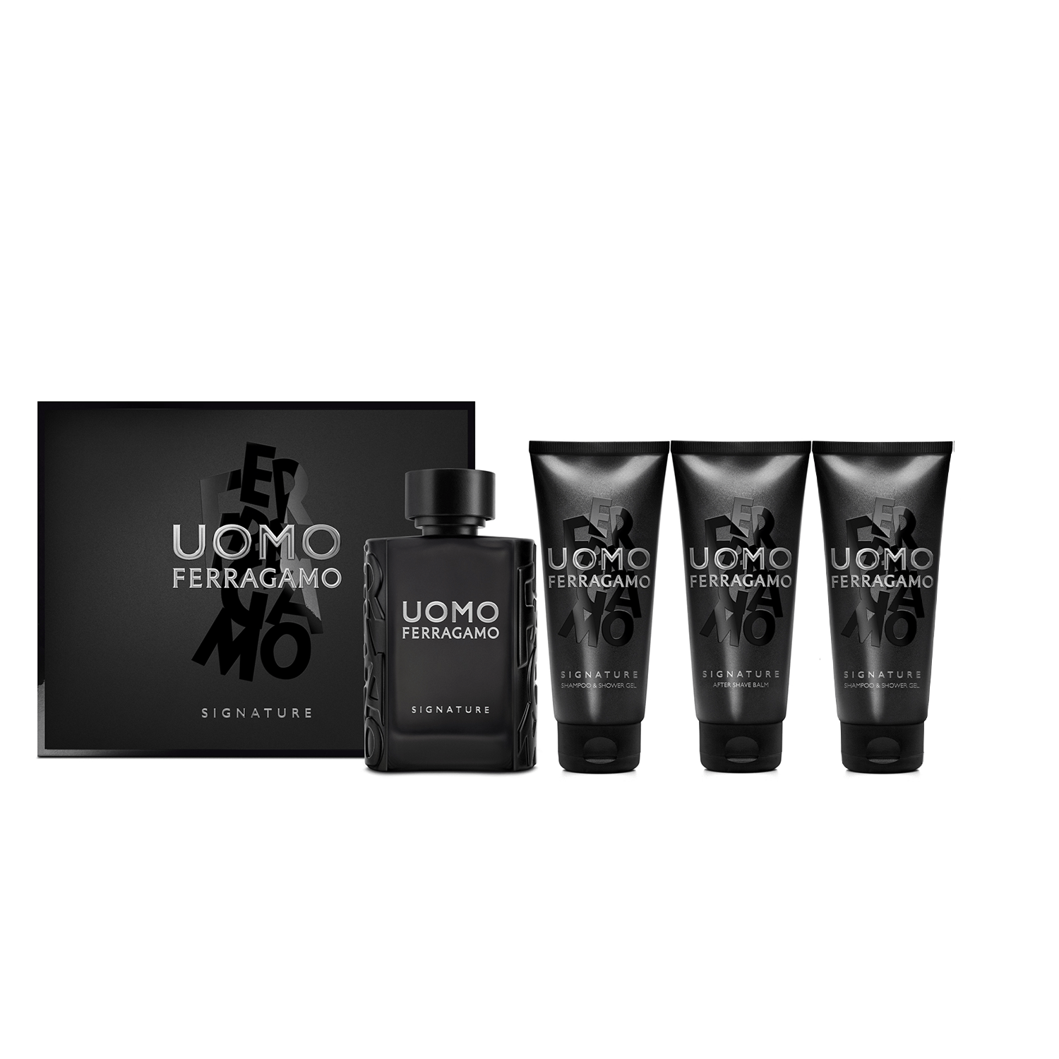 Salvatore Ferragamo Uomo Signature EDP Shampoo & Shower Gel Set for Men | My Perfume Shop